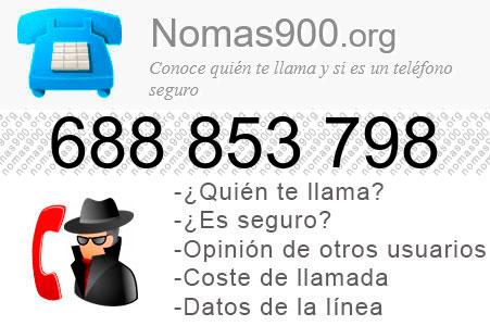 Teléfono 688853798