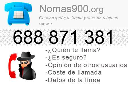Teléfono 688871381