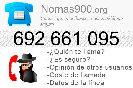 Teléfono 692661095
