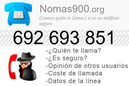 Teléfono 692693851