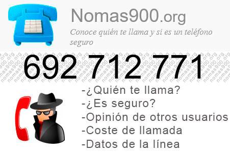 Teléfono 692712771