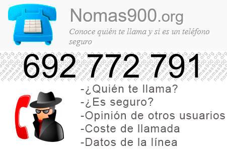 Teléfono 692772791