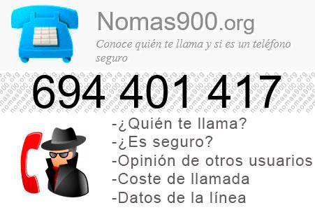 Teléfono 694401417