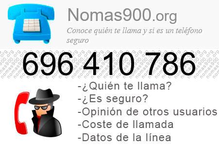 Teléfono 696410786