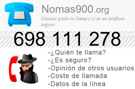 Teléfono 698111278