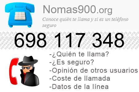 Teléfono 698117348