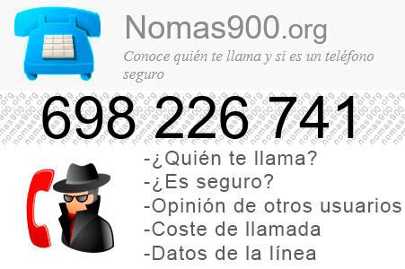 Teléfono 698226741