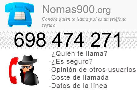 Teléfono 698474271