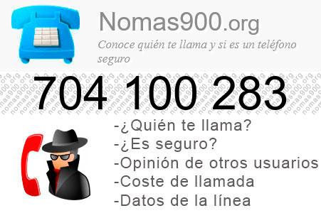 Teléfono 704100283
