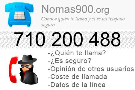 Teléfono 710200488