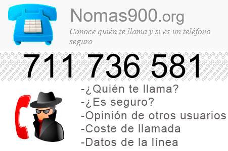 Teléfono 711736581