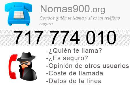 Teléfono 717774010