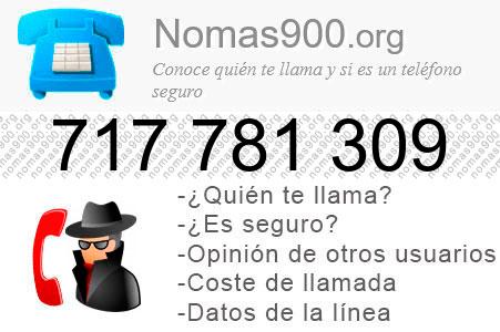 Teléfono 717781309