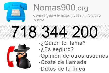 Teléfono 718344200