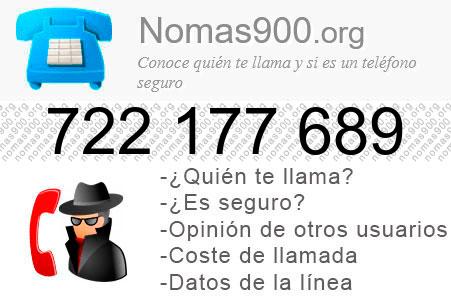 Teléfono 722177689