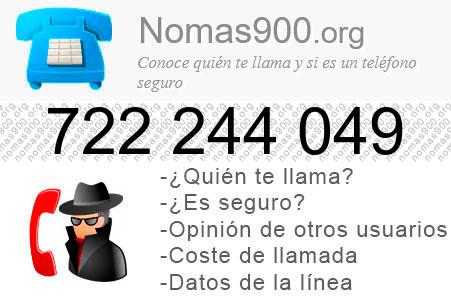 Teléfono 722244049