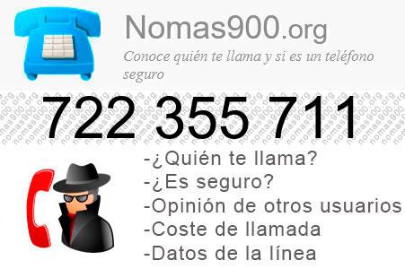 Teléfono 722355711