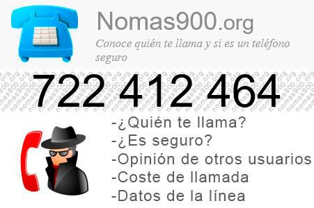 Teléfono 722412464