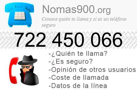 Teléfono 722450066