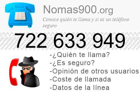 Teléfono 722633949