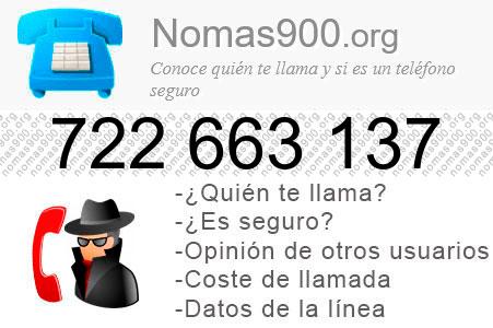 Teléfono 722663137