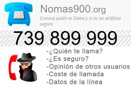 Teléfono 739899999