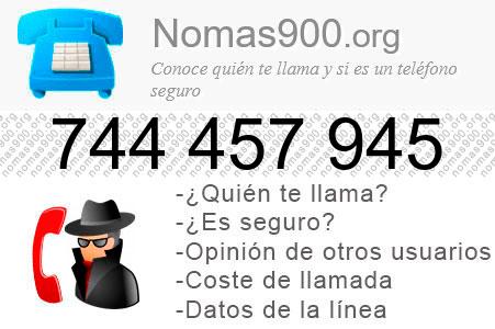 Teléfono 744457945