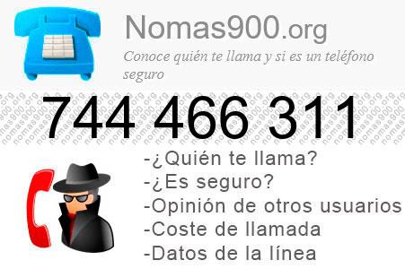 Teléfono 744466311