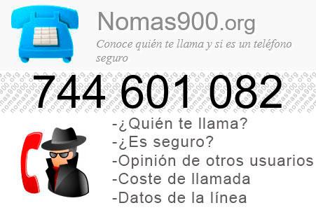 Teléfono 744601082