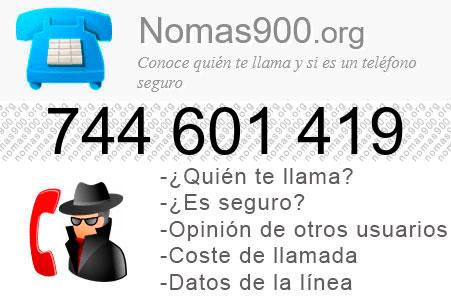 Teléfono 744601419