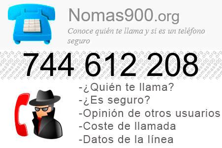 Teléfono 744612208