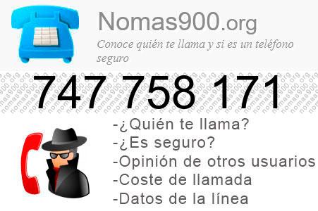 Teléfono 747758171