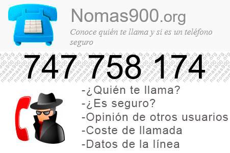 Teléfono 747758174