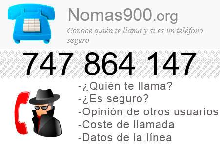 Teléfono 747864147