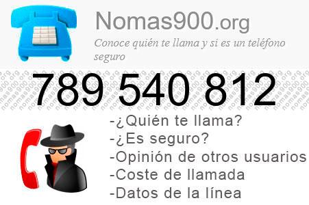 Teléfono 789540812