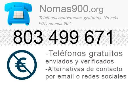 Teléfono 803499671