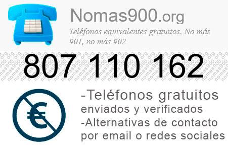 Teléfono 807110162