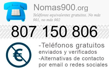 Teléfono 807150806