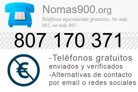 Teléfono 807170371
