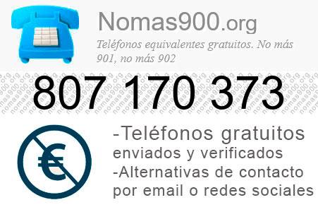 Teléfono 807170373