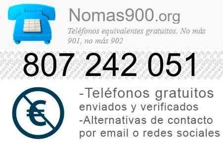 Teléfono 807242051