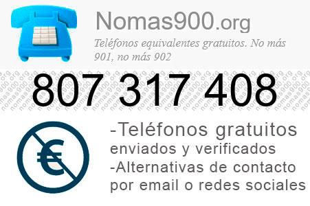 Teléfono 807317408