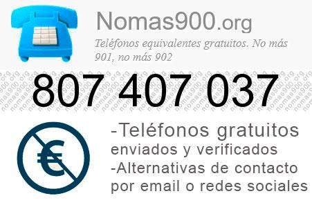 Teléfono 807407037