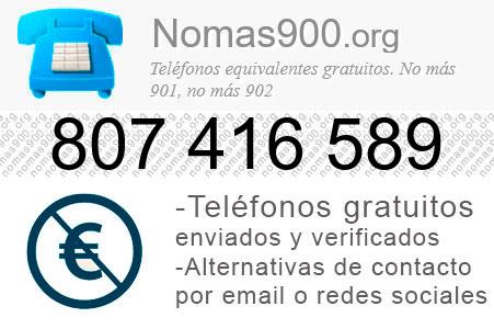 Teléfono 807416589