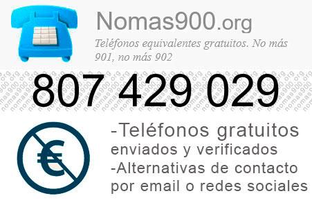 Teléfono 807429029