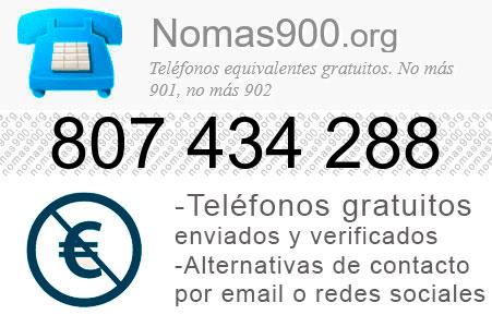 Teléfono 807434288
