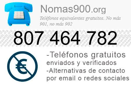 Teléfono 807464782