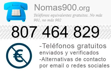 Teléfono 807464829