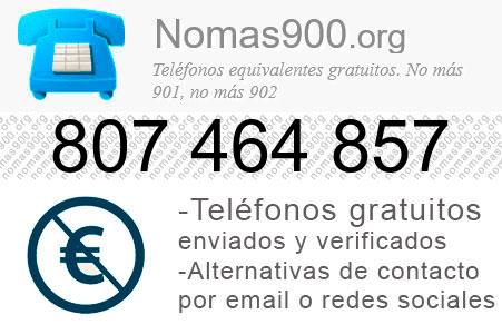 Teléfono 807464857