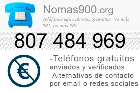 Teléfono 807484969